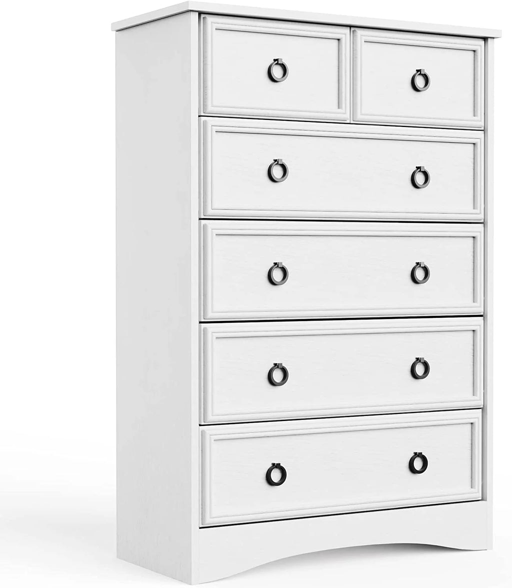 Gray 6 Drawer Wood Dresser G996