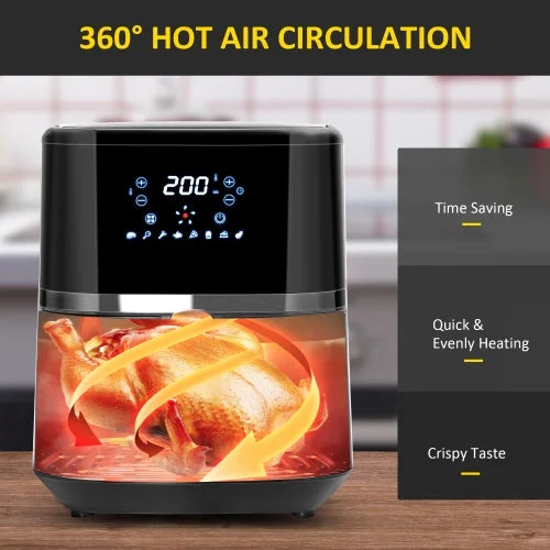 4.7Qt 4-in-1 Air Fryer with Digital Touchscreen and Nonstick Basket F718