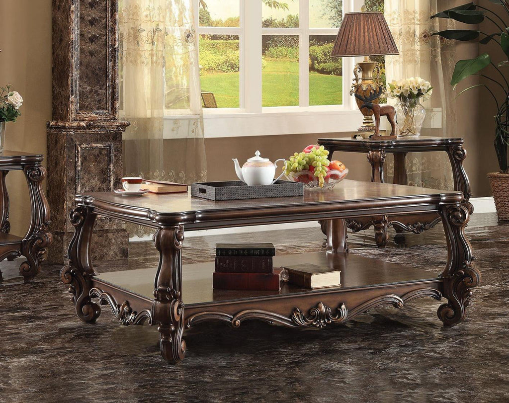 Cherry Oak Rectangular Occasional Table Set 3Pcs L2919