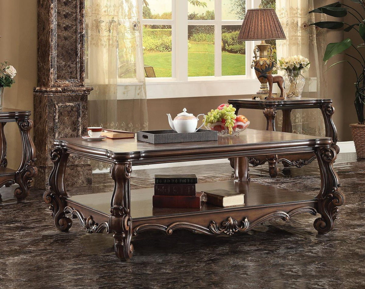 Cherry Oak Rectangular Occasional Table Set 3Pcs L2919