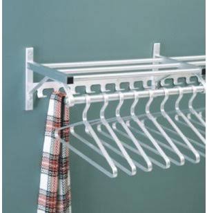 Wall Mounted Coat Rack with Hat Shelf and Hooks T804752
