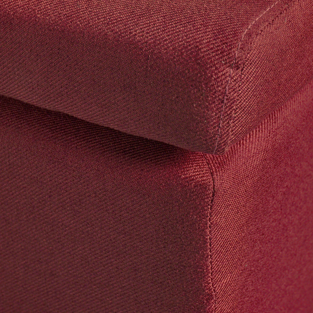 Red and Brown Rectangular Storage Ottoman N456780