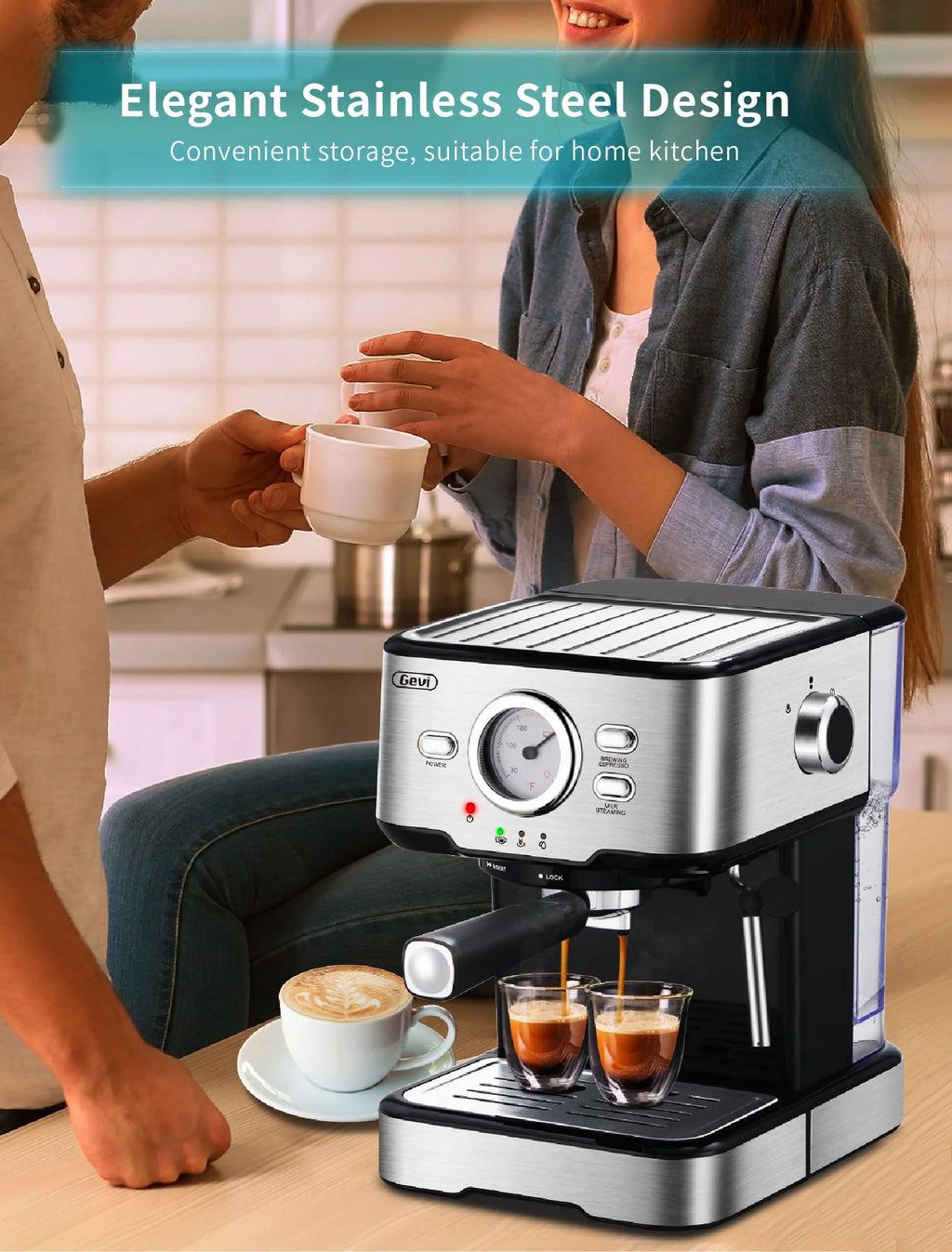 15 Bar Espresso Machine with Steamer L20732