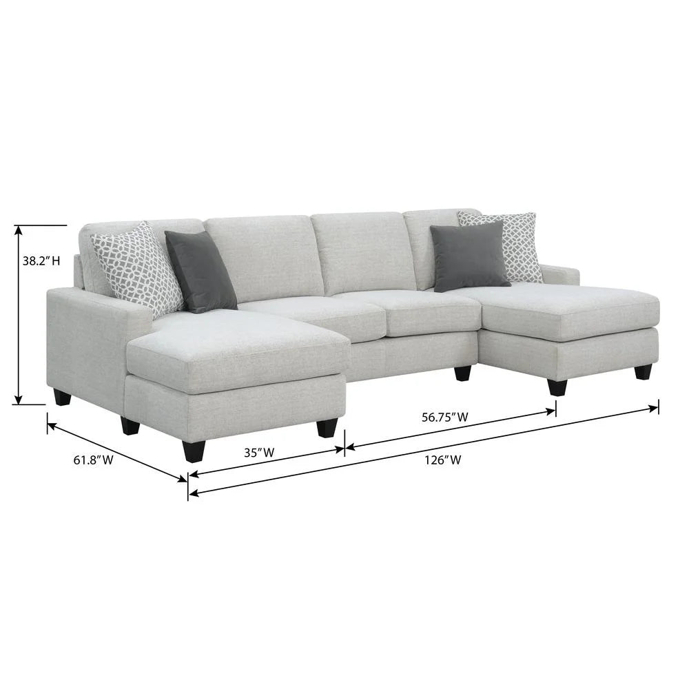 Chaise Sectional with Pillows G960315