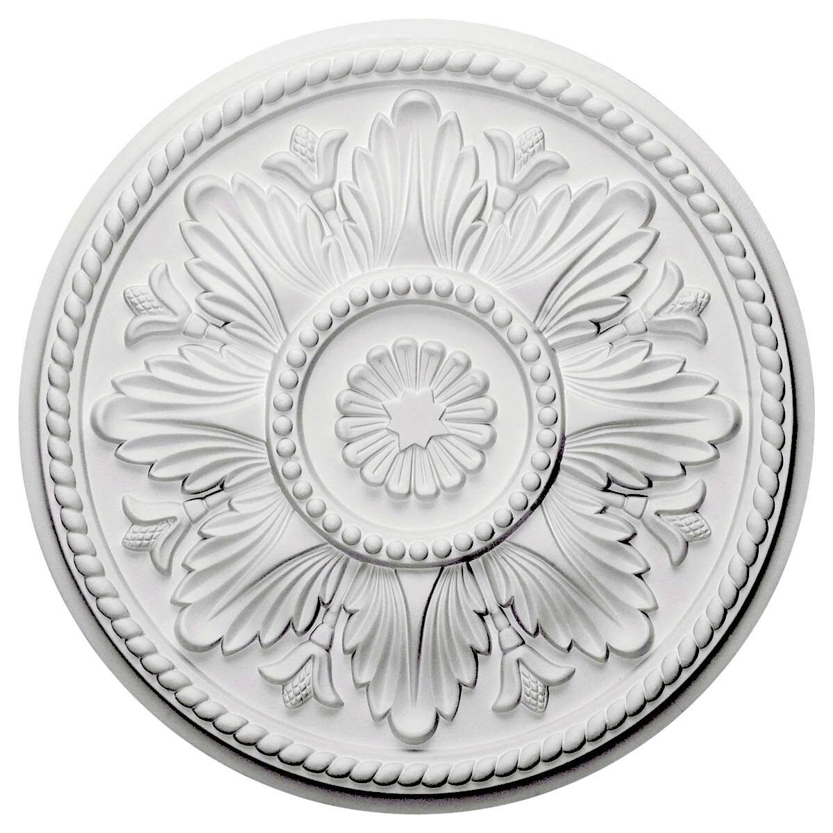 18x22OD x 1 3/4x22P Hand-Painted Ceiling Medallion Q7665