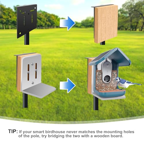 80In Bird House Pole, Heavy Duty with 5-Prong Base F448423