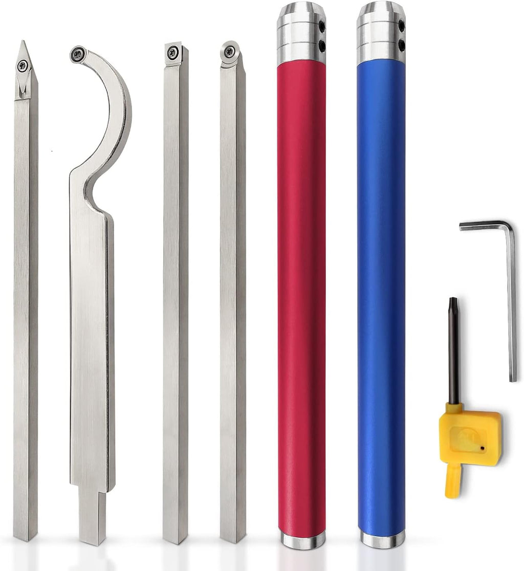 Carbide Lathe Turning Tools, 20 Full Size Woodturning Tools, Alloy Tool Set V8732