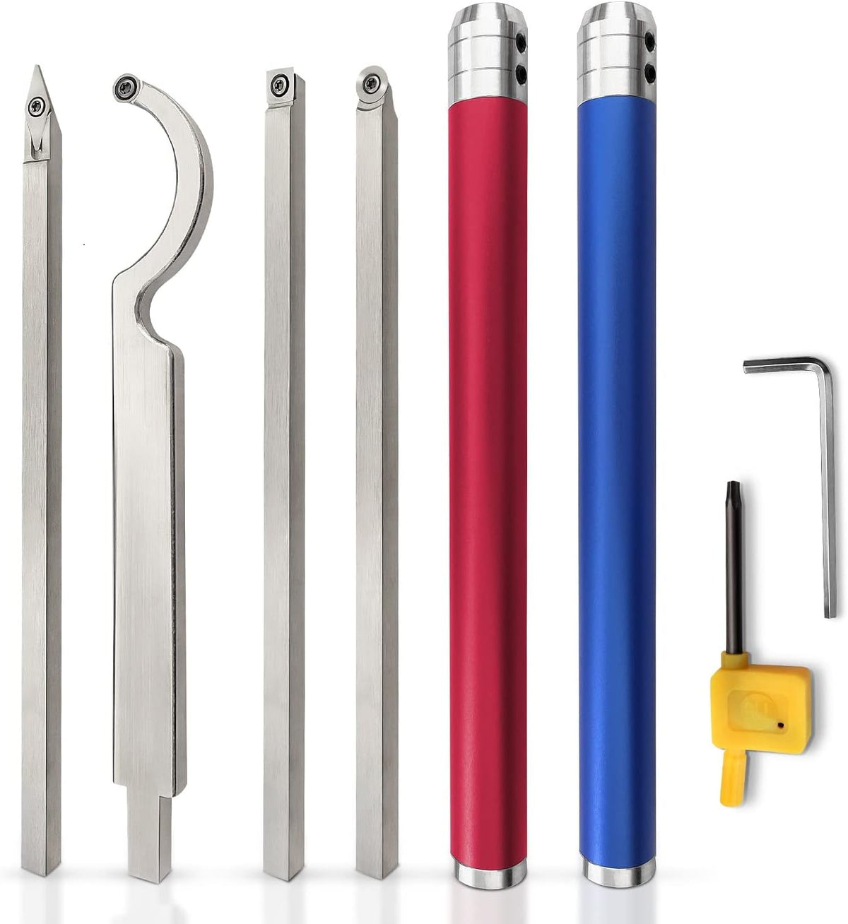 Carbide Lathe Turning Tools, 20 Full Size Woodturning Tools, Alloy Tool Set V8732