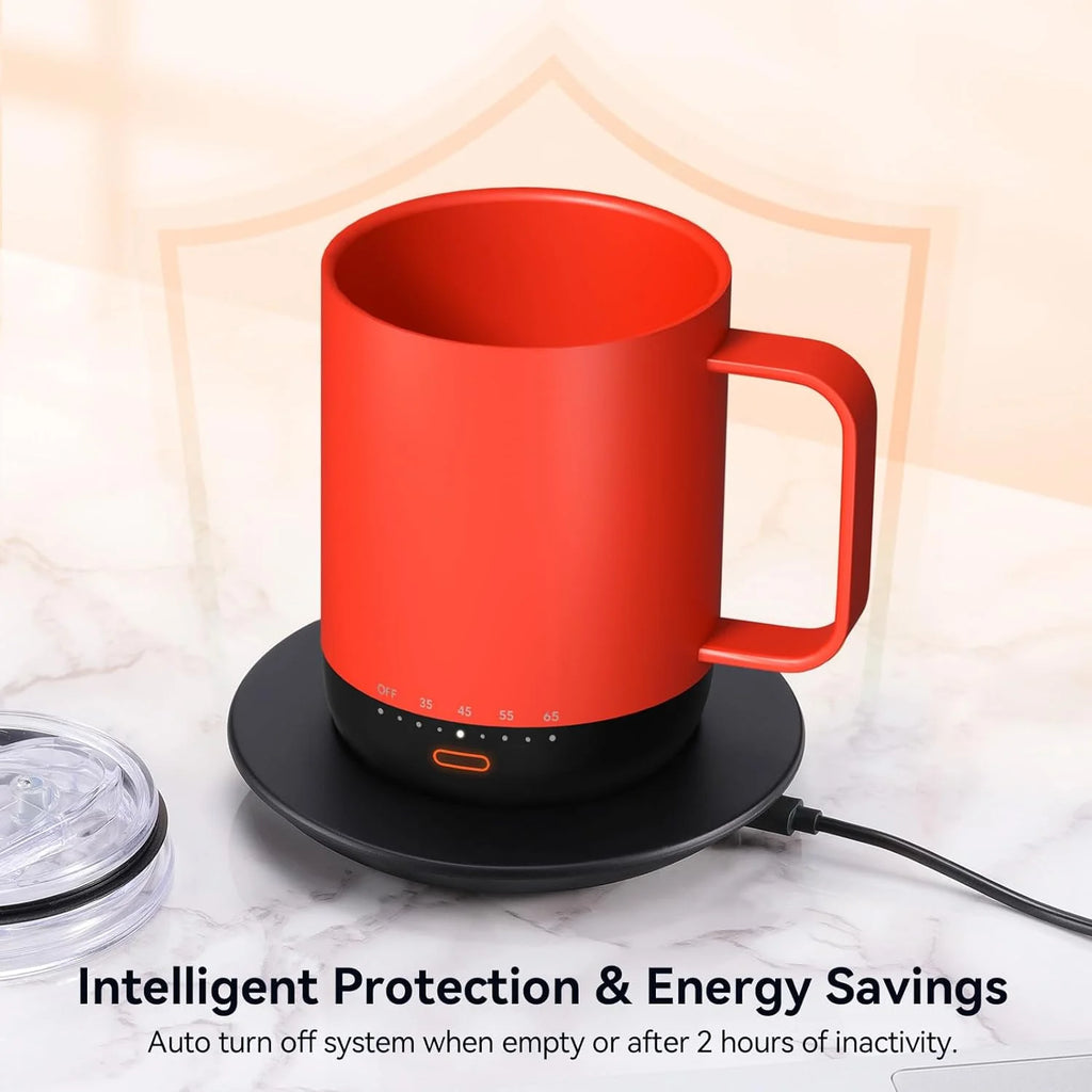 14 oz Self Heating Coffee Mug with Lid L1872