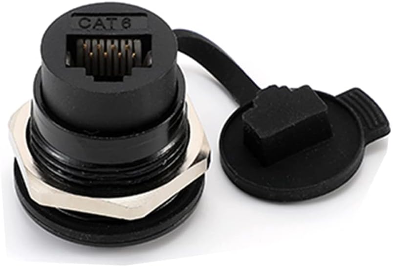 2 Pack RJ45 Panel Mount Coupler, CAT6 Female to Female Bulkhead Adapter M2994