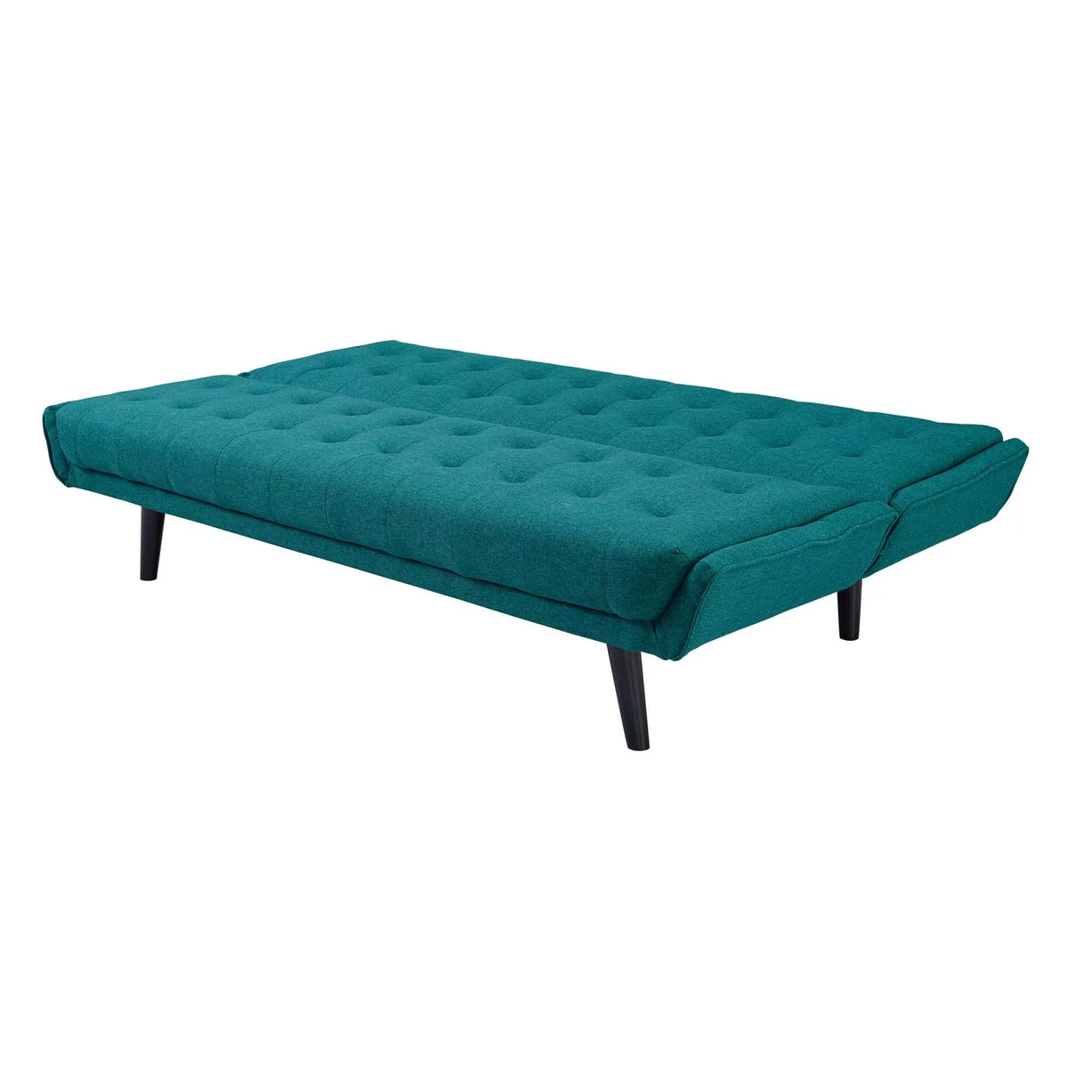 Aqua Blue Fabric Tufted Sofa Bed K8635