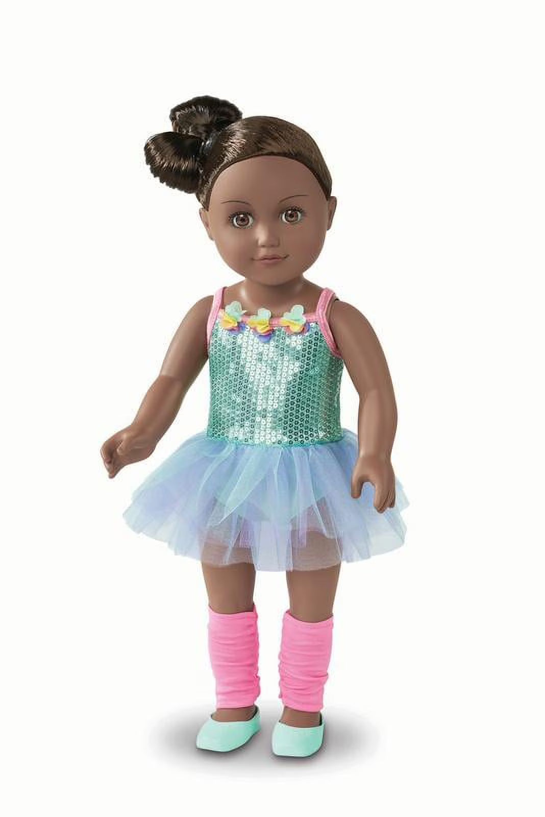 18 inch Posable Doll with Brown Eyes D712001