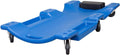 Blue Blow Molded Plastic Rolling Garage Creeper with Padded Headrest, Dual Tool Trays and 6 Casters Pack of 2 O793037