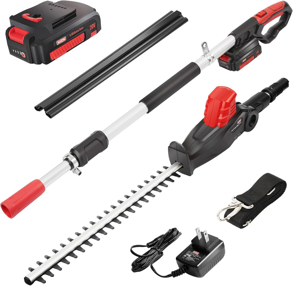 20V 21.3" Cordless Pole Hedge Trimmer with Steel Blade D818236