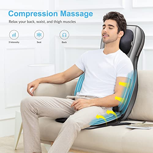 Heated Shiatsu Neck Back Massager Chair Pad Y347214