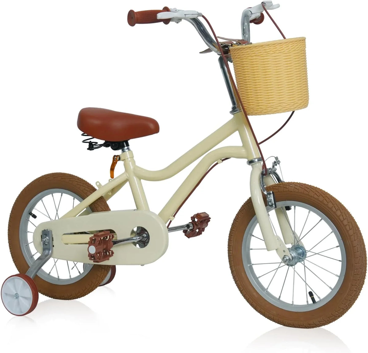 16 inch Kids Bike with Training Wheels and Basket R18117