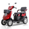 Red Heavy-Duty 4 Wheel Mobility Scooter 500lbs Capacity 1000W A194611