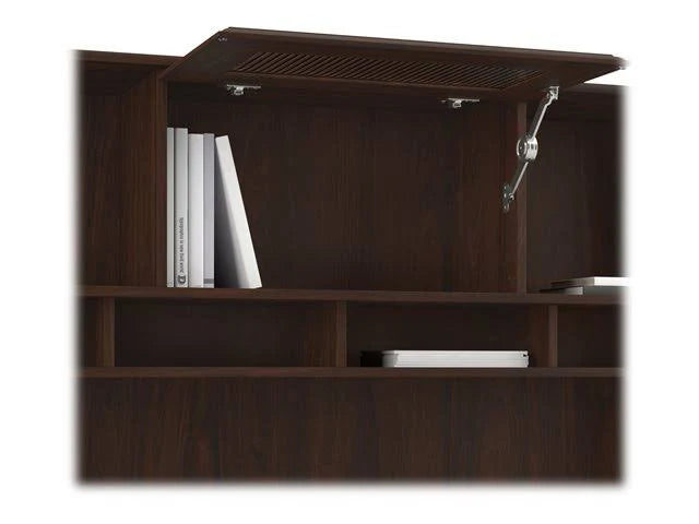 Modern Walnut Desk Hutch Y323