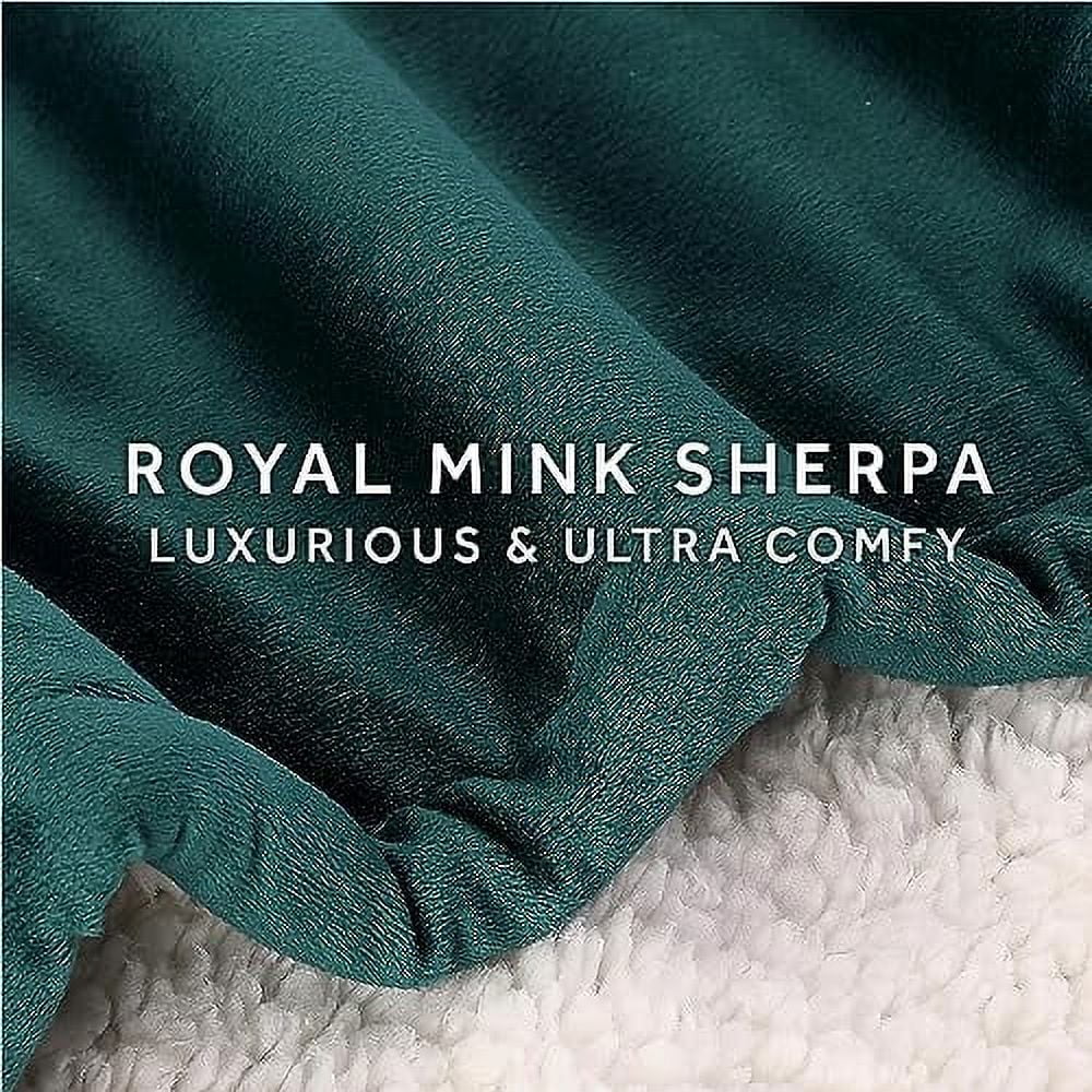 Mink Sherpa Heated Throw Blanket R807