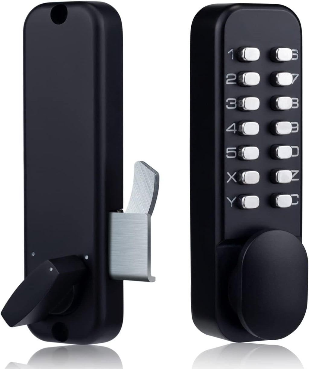 Keyless Entry Deadbolt Door Lock with Handle (Black) U936