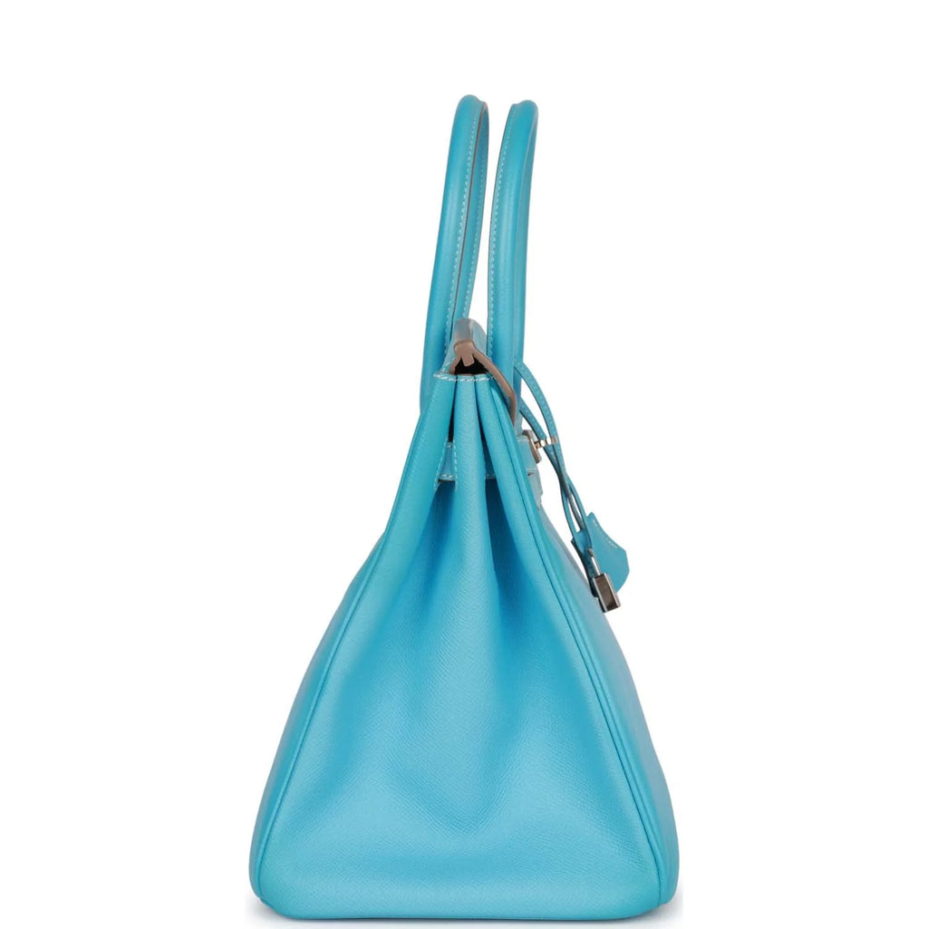 Pre-owned 35 Celeste Epsom Leather Handbag O46872