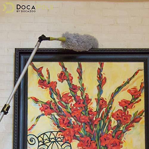 24 Foot Extension Pole Cleaning Kit with 3 Dusting Attachments and 1 Window Squeegee V584961
