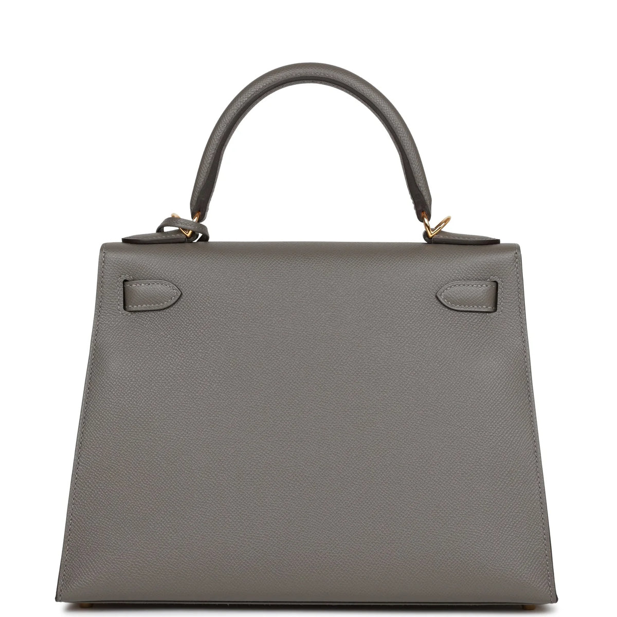 Kelly 28 Gris Meyer Epsom Handbag F9115