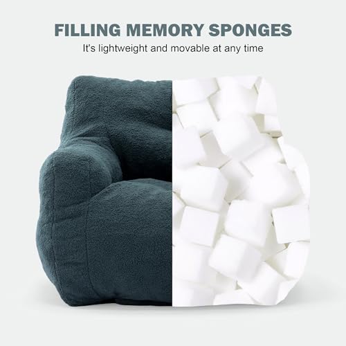 3FT Teddy Fabric Bean Bag Chair with Filler B59315