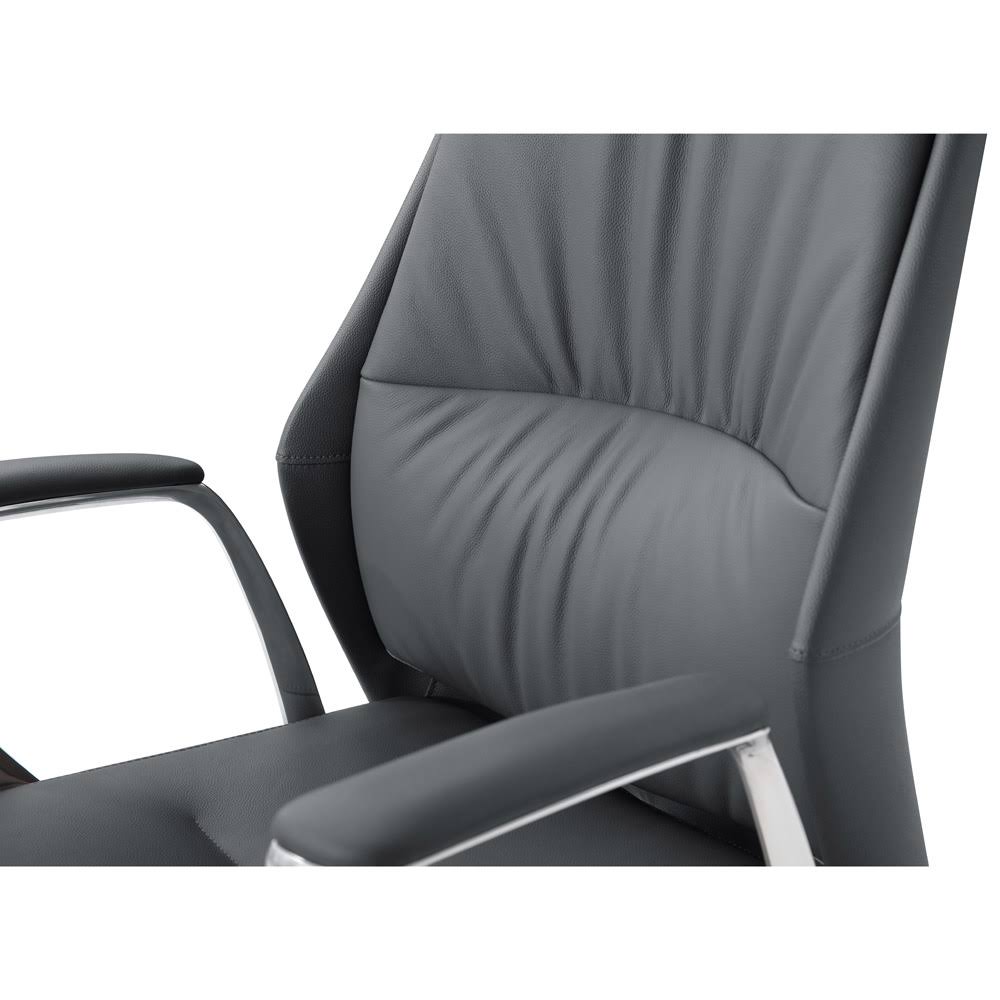 Dark Grey Leather Executive Chair A668360