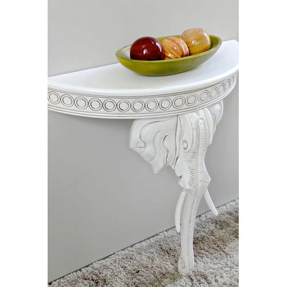 Carved Exotic Wall Table Walnut W8914