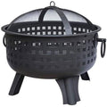 Black 24 inch Firebowl with Wide Rim Q30162