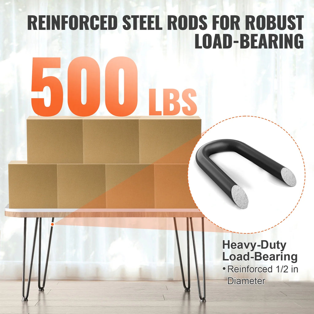 19" Solid Metal Heavy Duty Furniture Legs P742270
