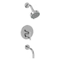 Flat Black Tub and Shower Trim Set P4641