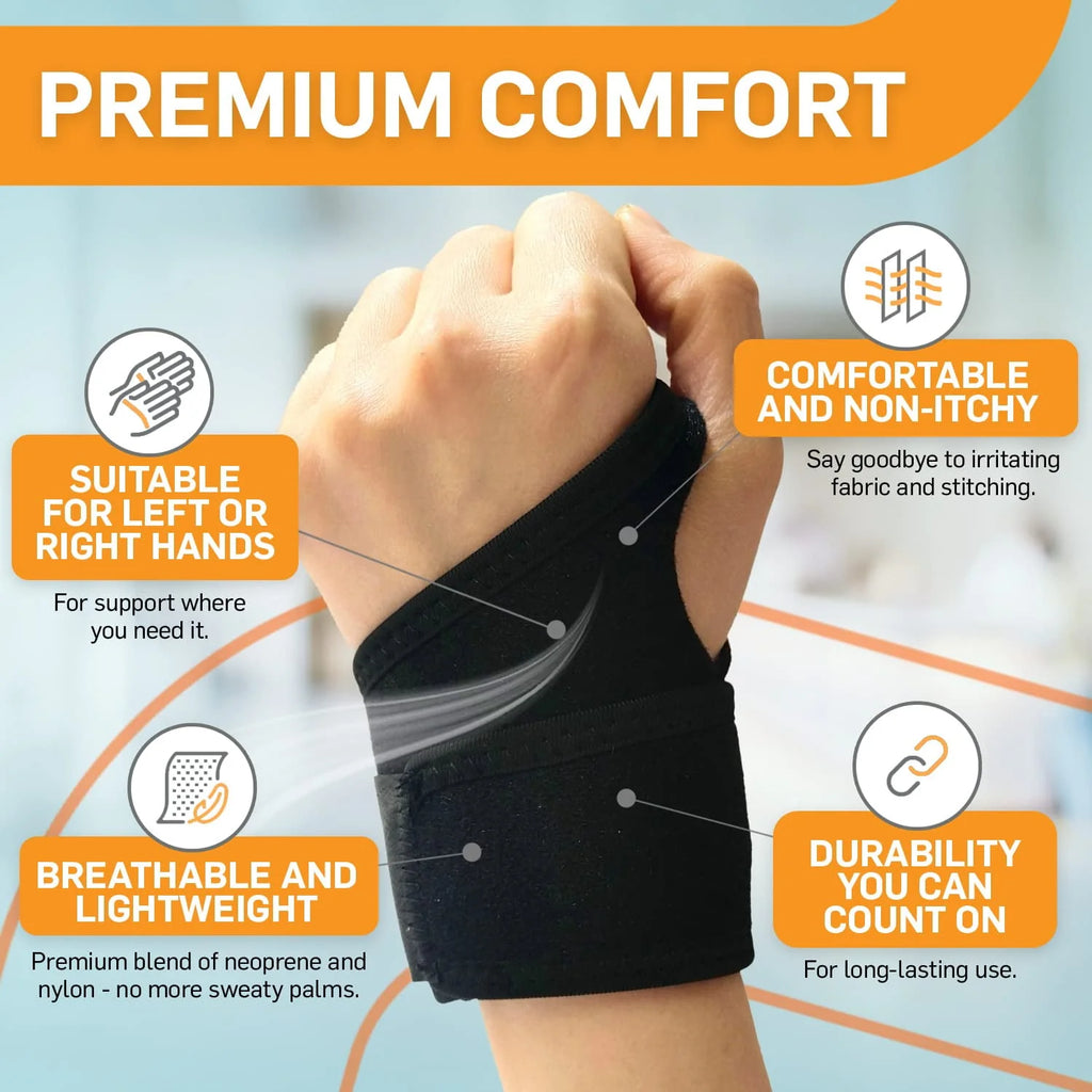 Adjustable Compression Wrist Brace Pink 1Pc H4800