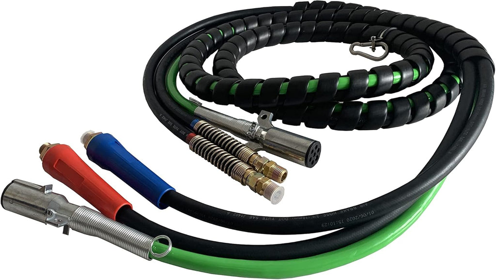 3 in 1 Air Brake Line 15 Ft Copper Electrical Cable & Air Hose Assembly Z958762