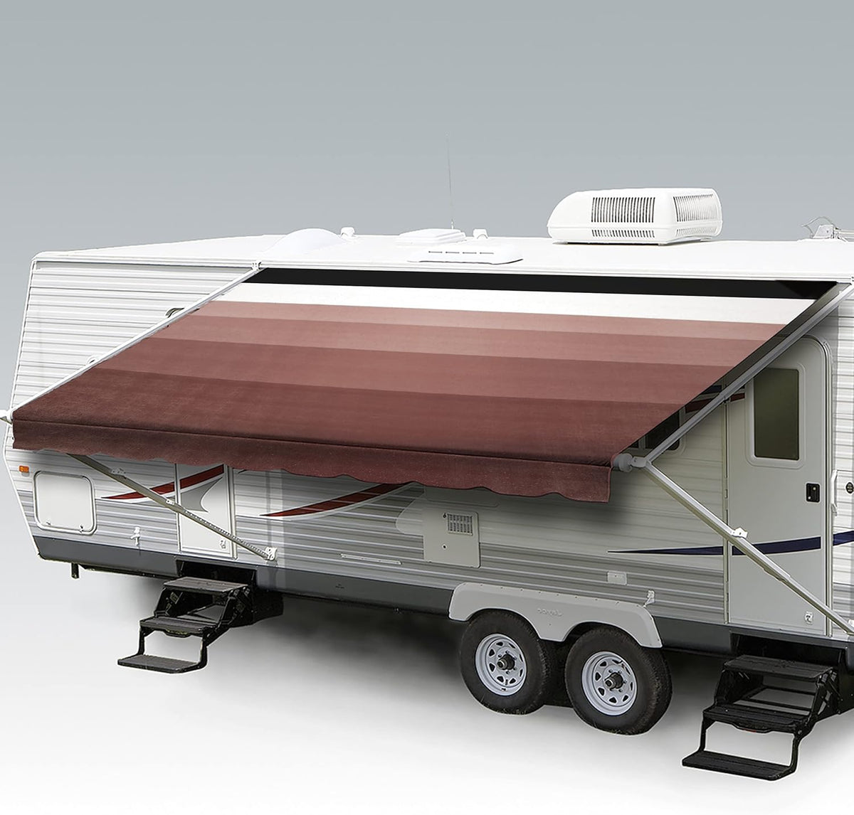 Heavy Duty Weatherproof Vinyl RV Awning Fabric Replacement Z1430