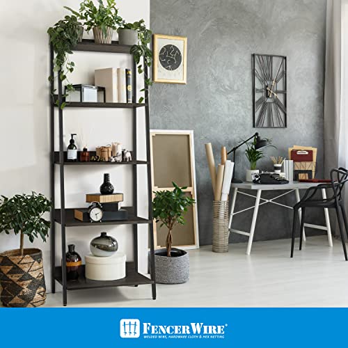Black Wooden 5 Tier Ladder Bookshelf I136959