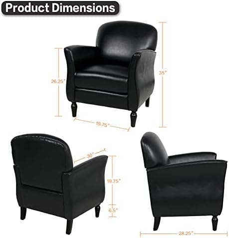White Fabric Accent Chair J926