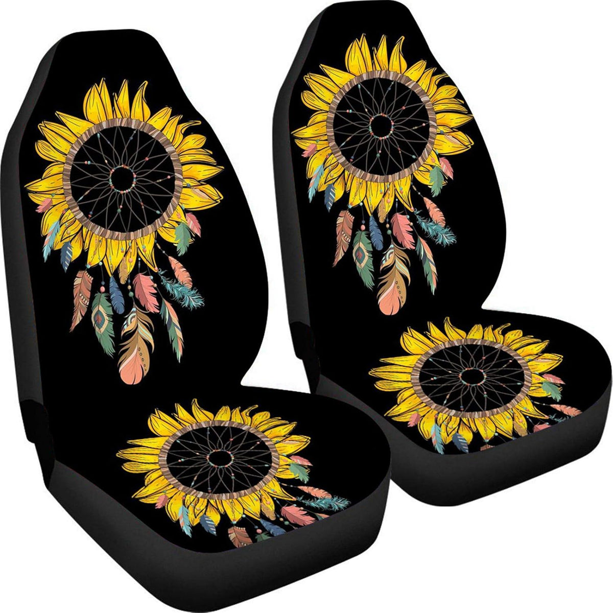 Animal Sea Turtle Print Car Seat Covers Pack of 2 H559671