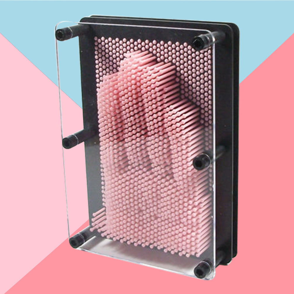 Large Size Pink 3-Dimensional Pin Art Board Toy L7692