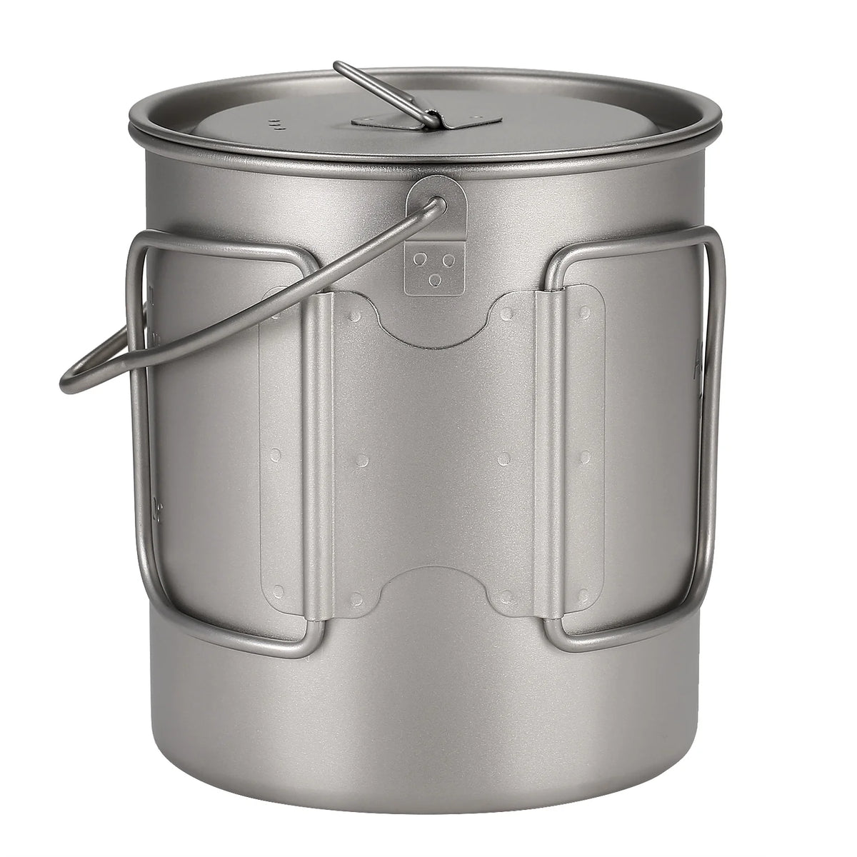 750ml Titanium Pot with Lid and Foldable Handle J54346