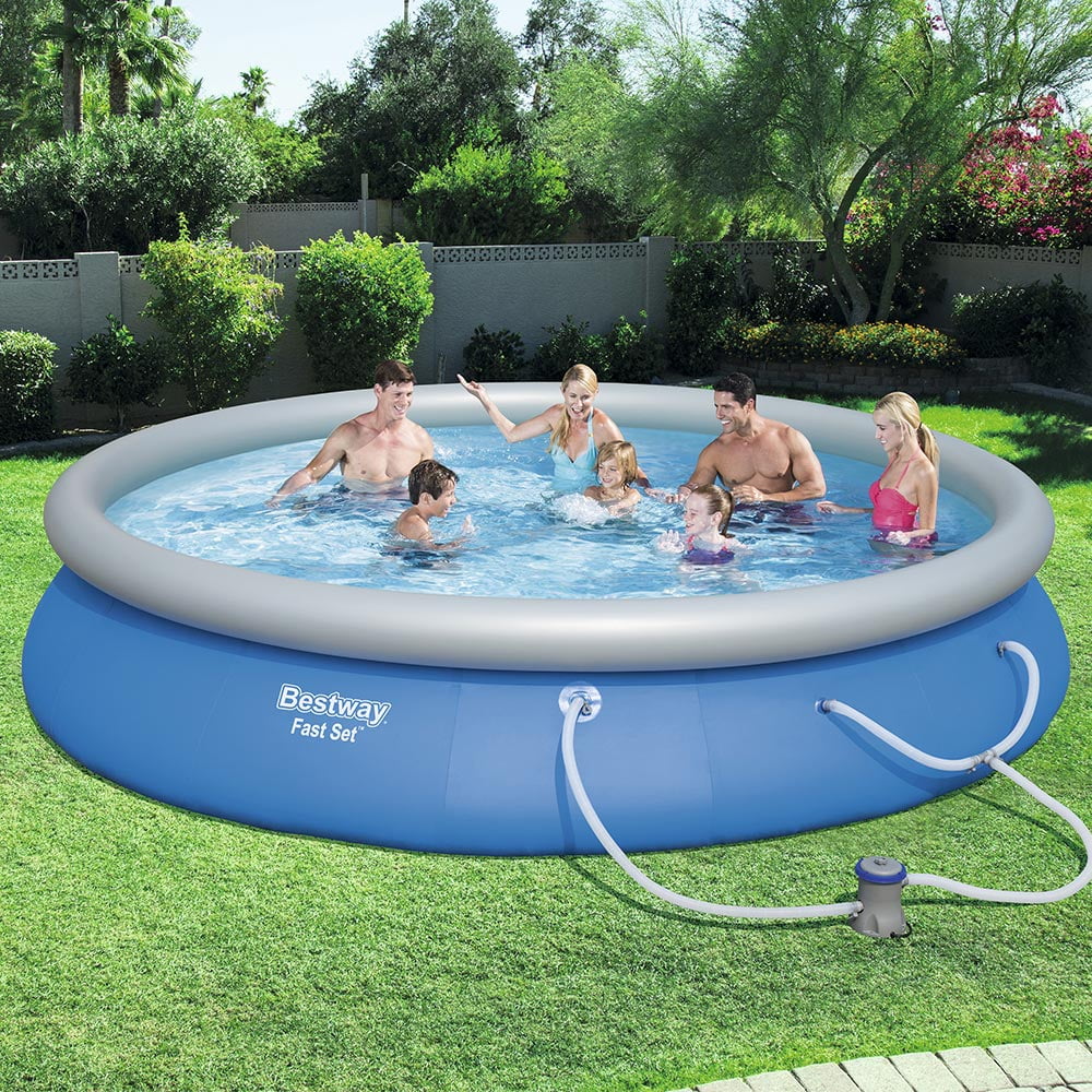 Round Above Ground Pool Set 15 ft x 33 in D781629