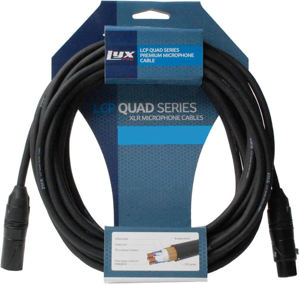 Black 100 ft XLR Microphone Cable C2677