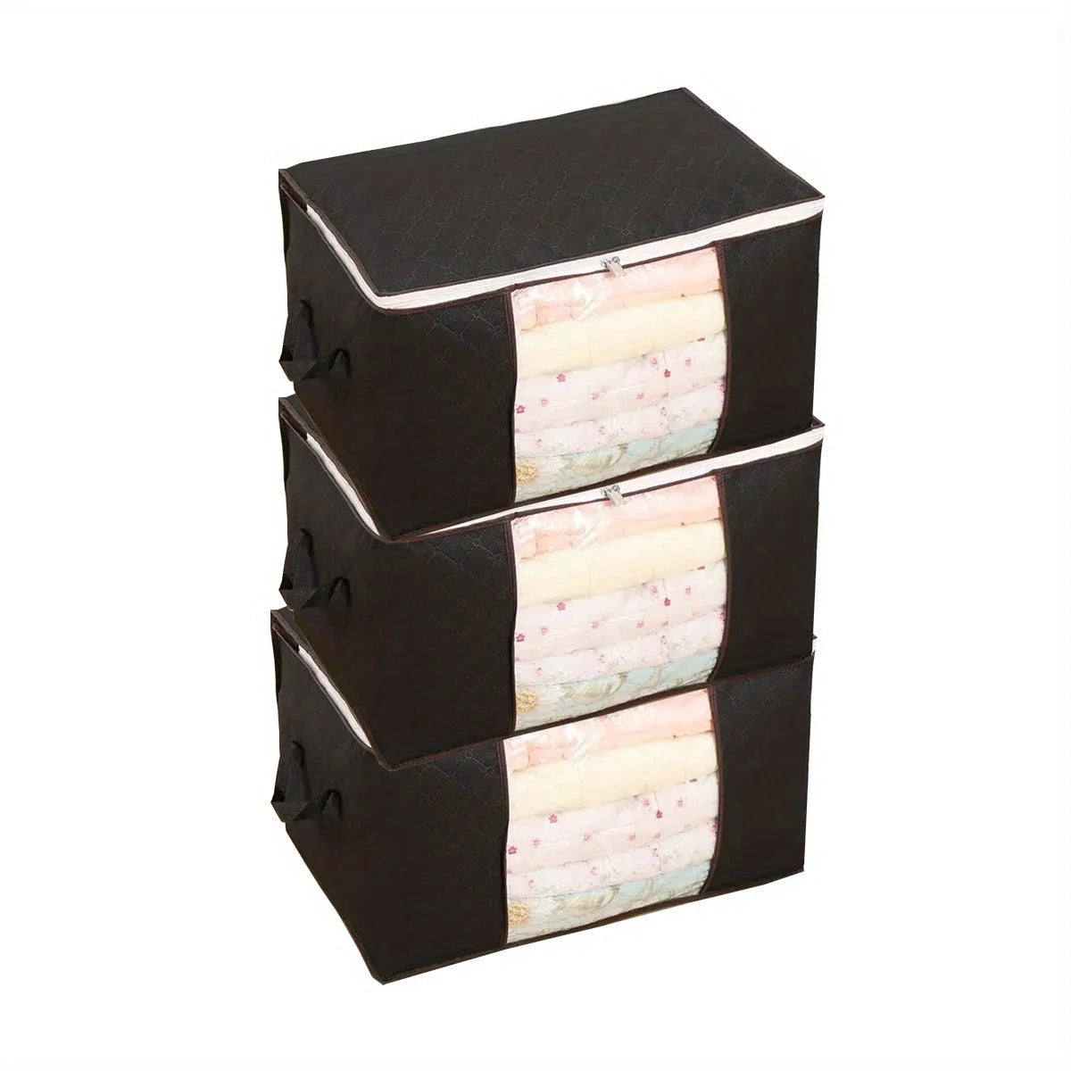 Grey 3 Pack Large Storage Bags with Reinforced Handles A343995