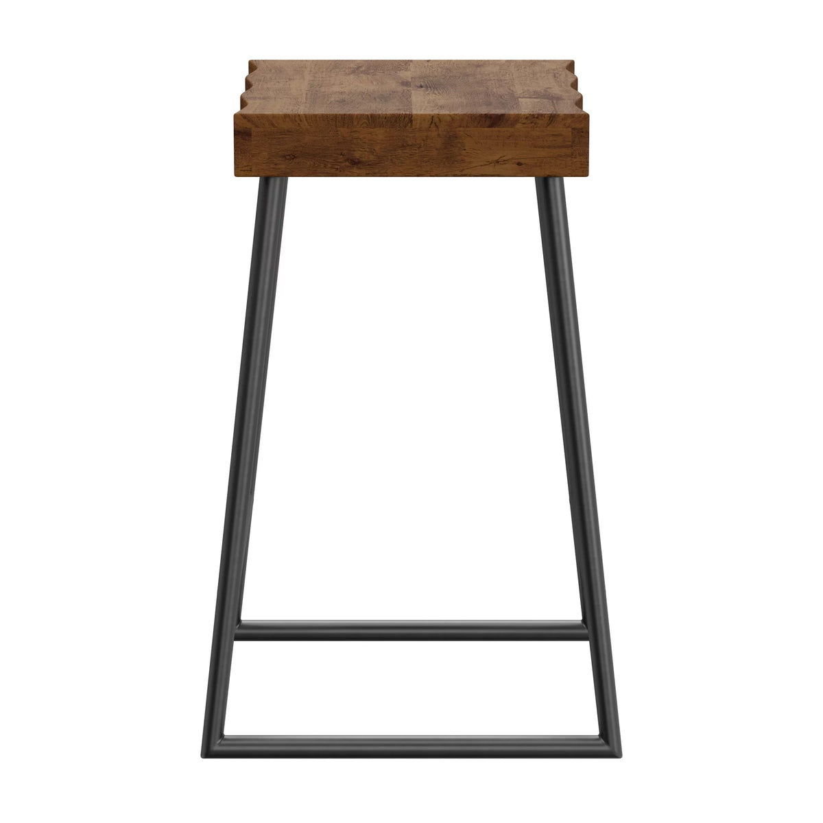 Natural Sheesham Wood Backless Counter Height Stool G653