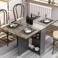 Folding Dining Table with Storage Shelves V41825