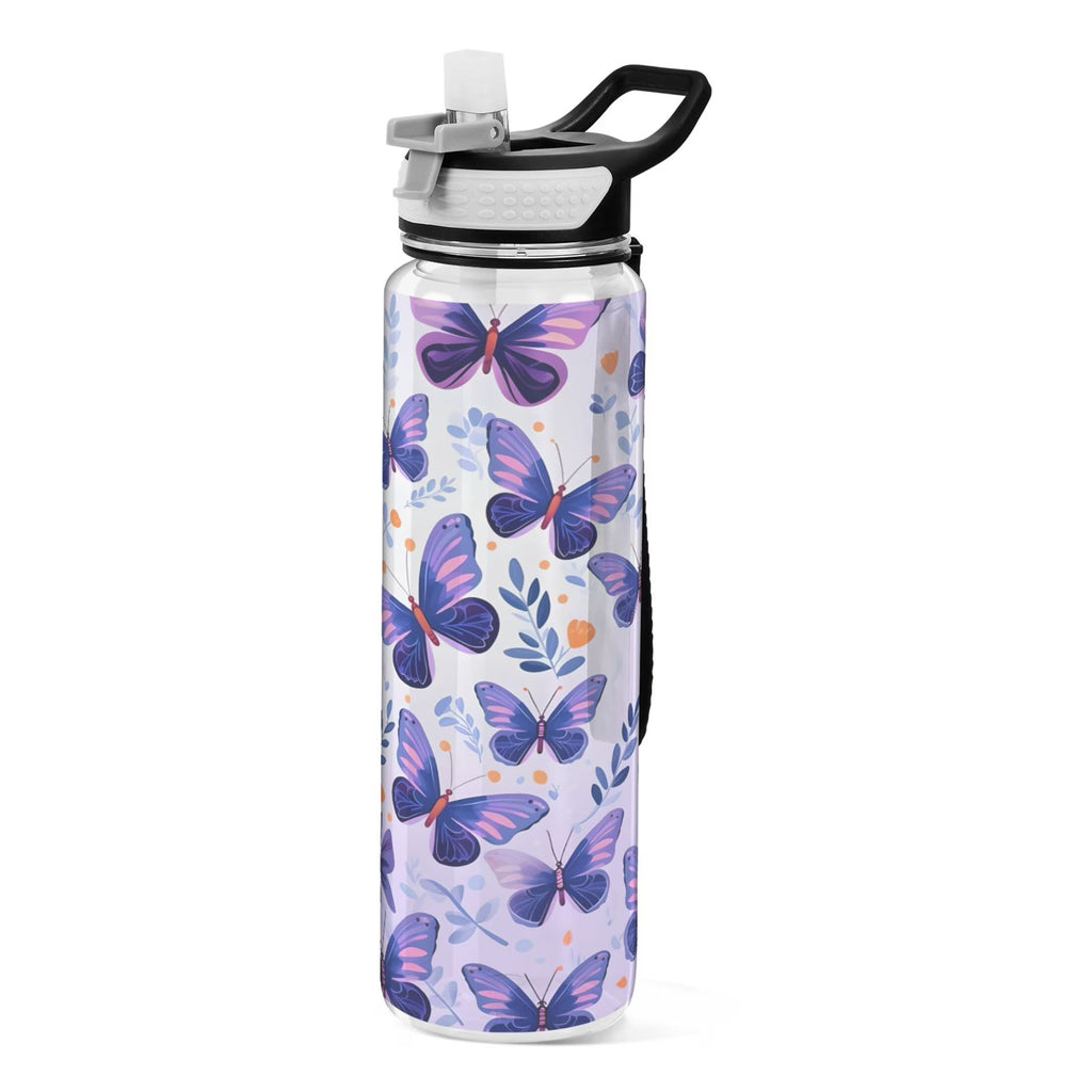Purple 32oz Tritan Leakproof Water Bottle with Straw T3959