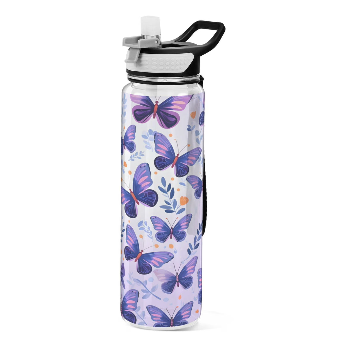 Purple 32oz Tritan Leakproof Water Bottle with Straw T3959
