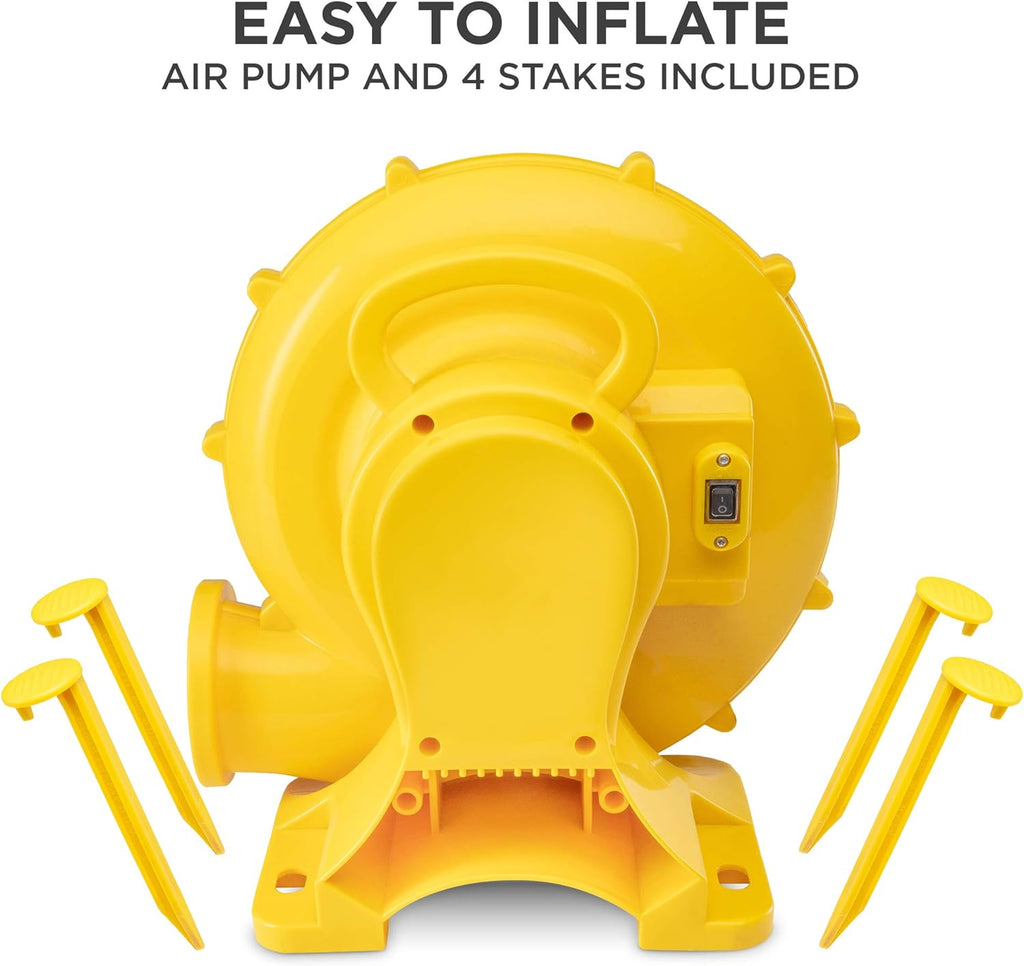 Inflatable Water Slide Park with 2 Slides & Splash Pool O817628