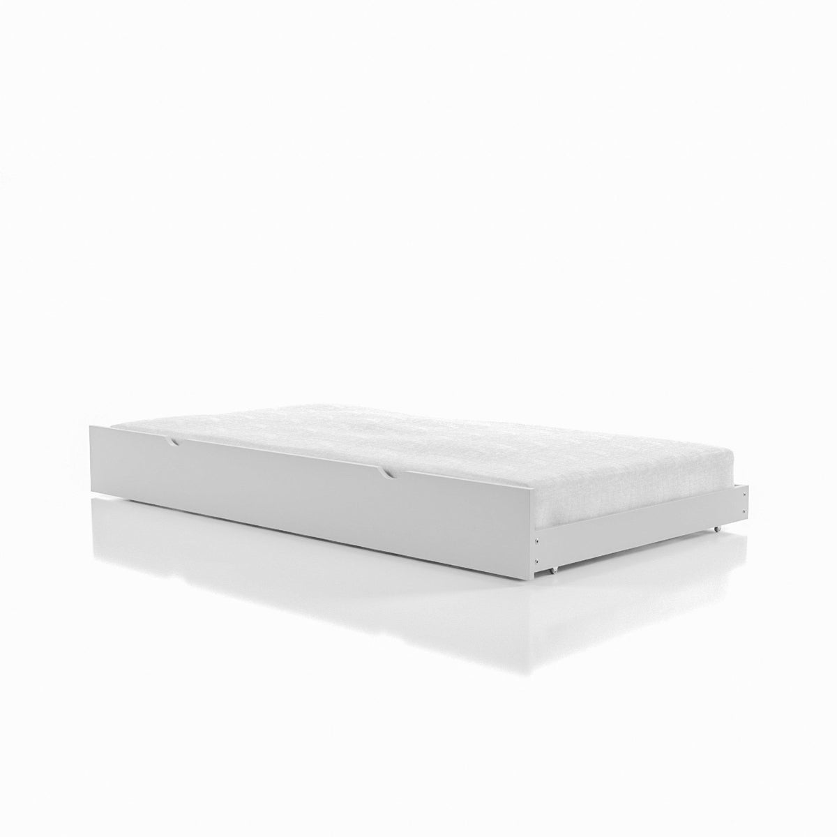 Grey Twin Solid Wood Trundle V517765